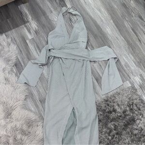 Elegant Striped Long Sleeve Dress